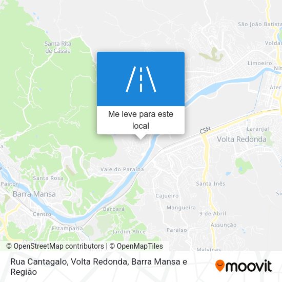 Rua Cantagalo mapa