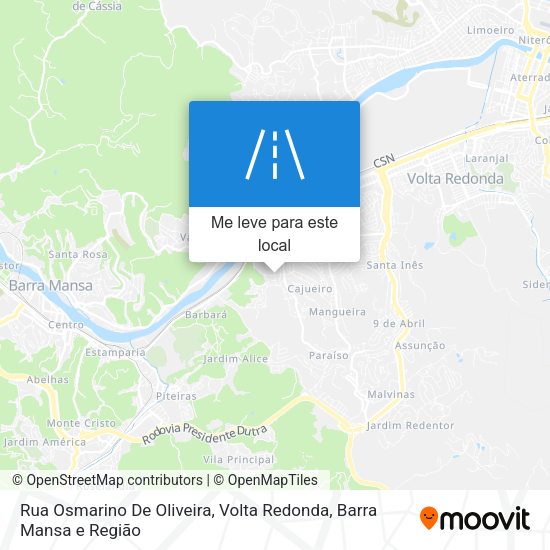 Rua Osmarino De Oliveira mapa