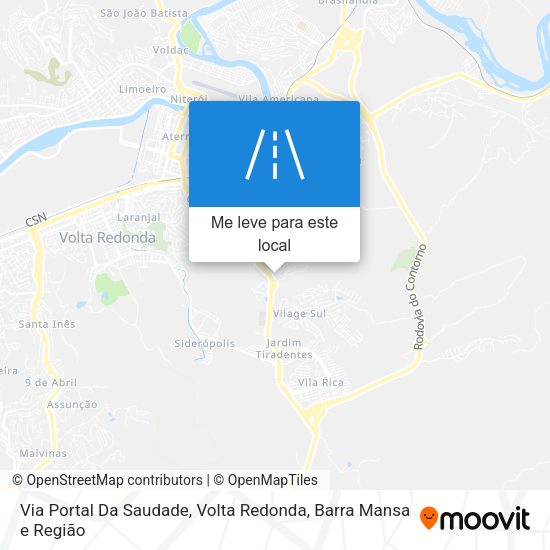 Via Portal Da Saudade mapa