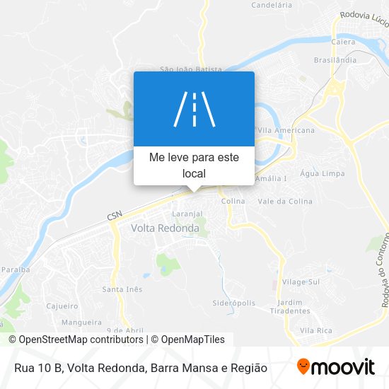 Rua 10 B mapa