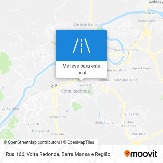 Rua 166 mapa