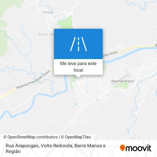 Rua Arapongas mapa
