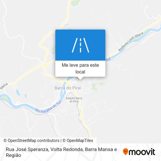 Rua José Speranza mapa