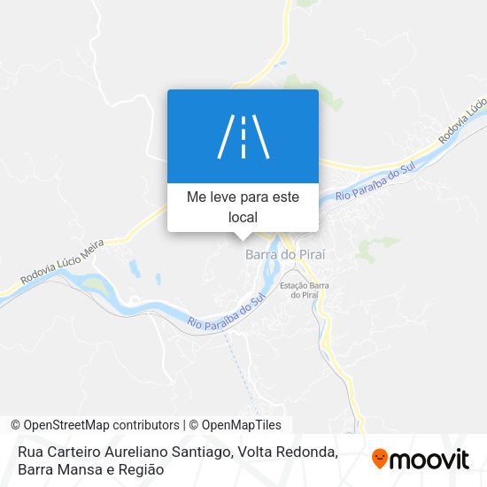 Rua Carteiro Aureliano Santiago mapa