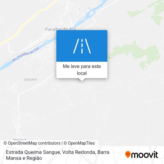Estrada Queima Sangue mapa