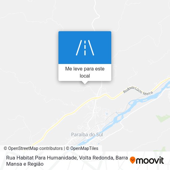 Rua Habitat Para Humanidade mapa