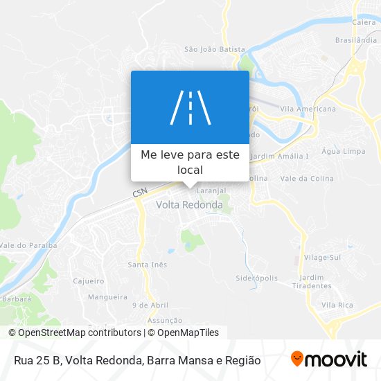 Rua 25 B mapa