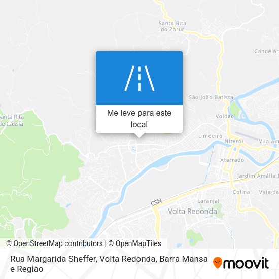 Rua Margarida Sheffer mapa