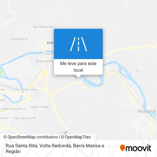 Rua Santa Rita mapa