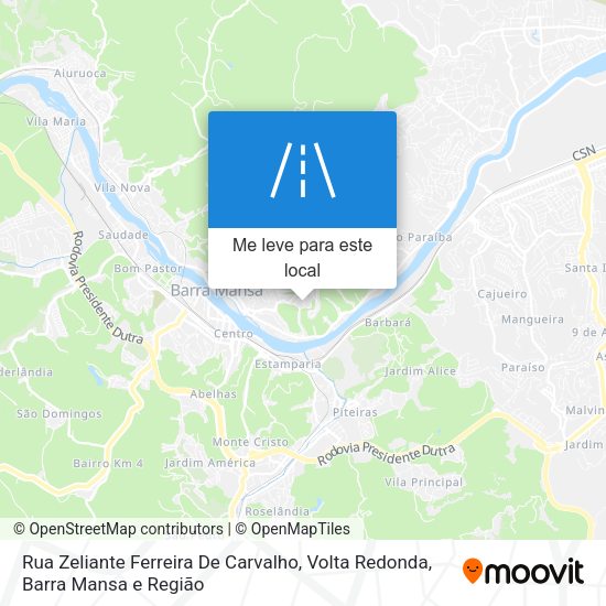 Rua Zeliante Ferreira De Carvalho mapa