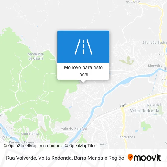 Rua Valverde mapa