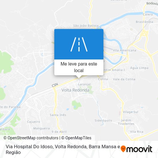 Via Hospital Do Idoso mapa