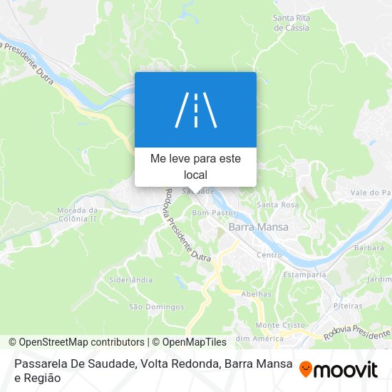 Passarela De Saudade mapa