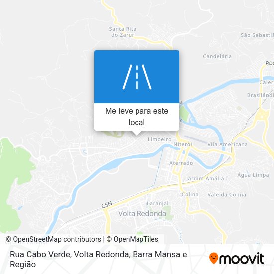 Rua Cabo Verde mapa