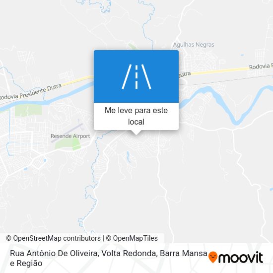 Rua Antônio De Oliveira mapa
