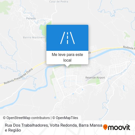 Rua Dos Trabalhadores mapa