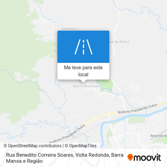 Rua Benedito Correira Soares mapa
