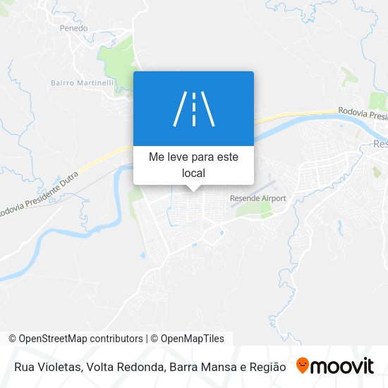 Rua Violetas mapa