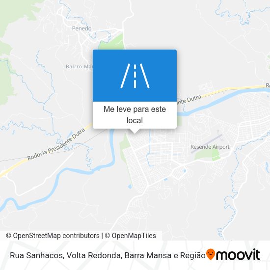 Rua Sanhacos mapa