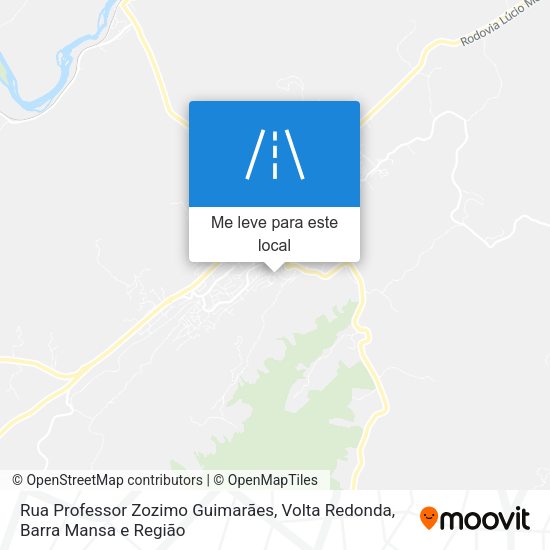 Rua Professor Zozimo Guimarães mapa