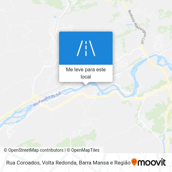 Rua Coroados mapa