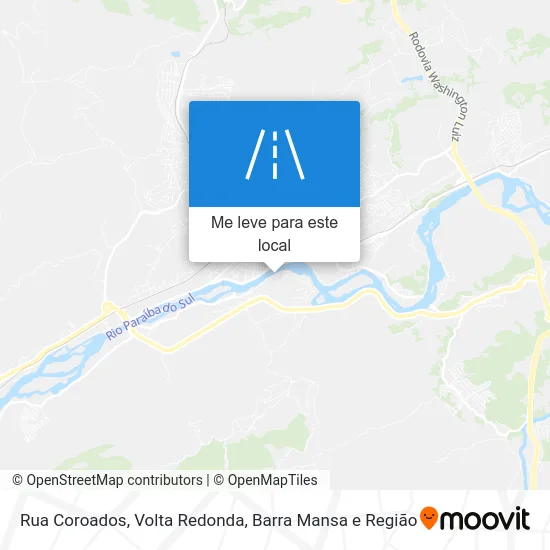 Rua Coroados mapa
