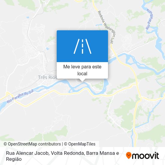Rua Alencar Jacob mapa