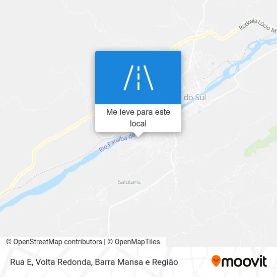 Rua E mapa