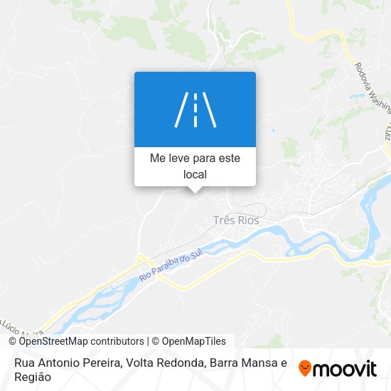 Rua Antonio Pereira mapa
