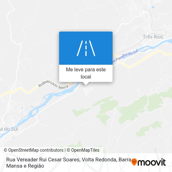 Rua Vereader Rui Cesar Soares mapa