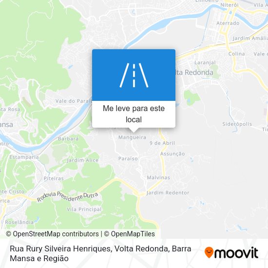 Rua Rury Silveira Henriques mapa