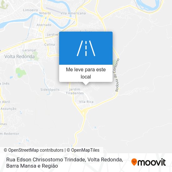 Rua Edson Chrisostomo Trindade mapa