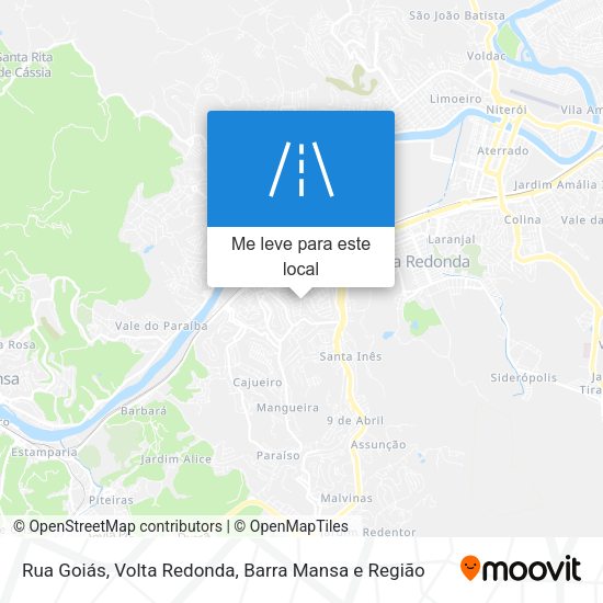 Rua Goiás mapa