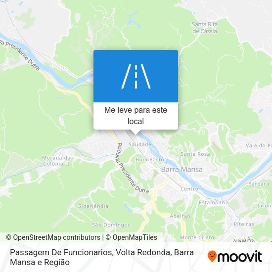 Passagem De Funcionarios mapa