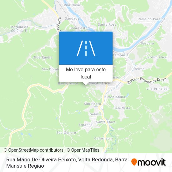 Rua Mário De Oliveira Peixoto mapa