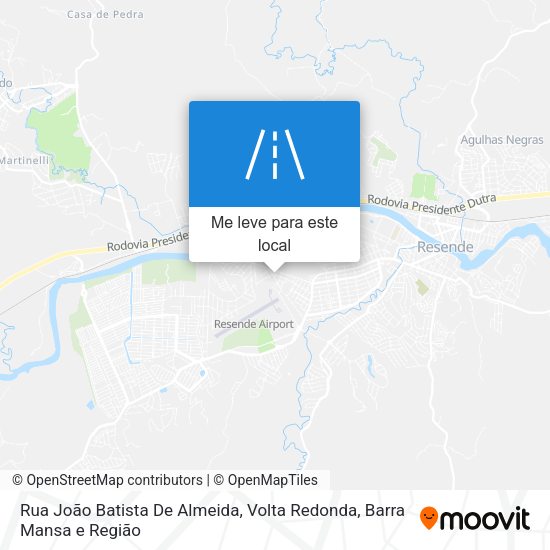 Rua João Batista De Almeida mapa
