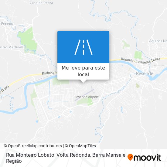 Rua Monteiro Lobato mapa