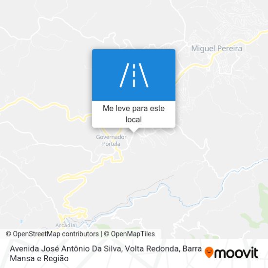 Avenida José Antônio Da Silva mapa