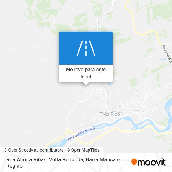 Rua Almira Ribas mapa