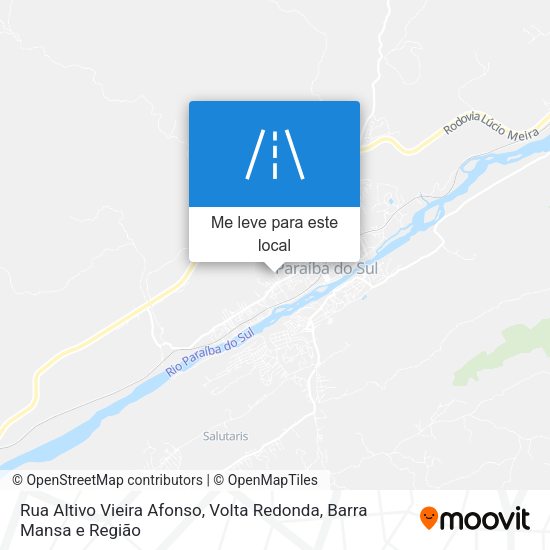 Rua Altivo Vieira Afonso mapa