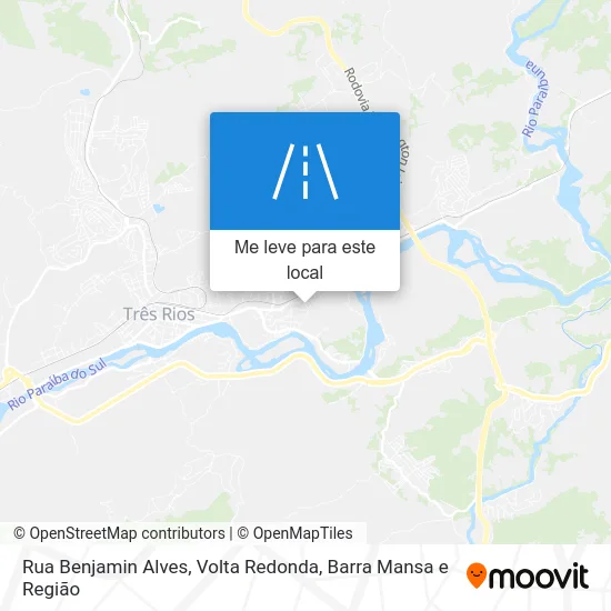 Rua Benjamin Alves mapa