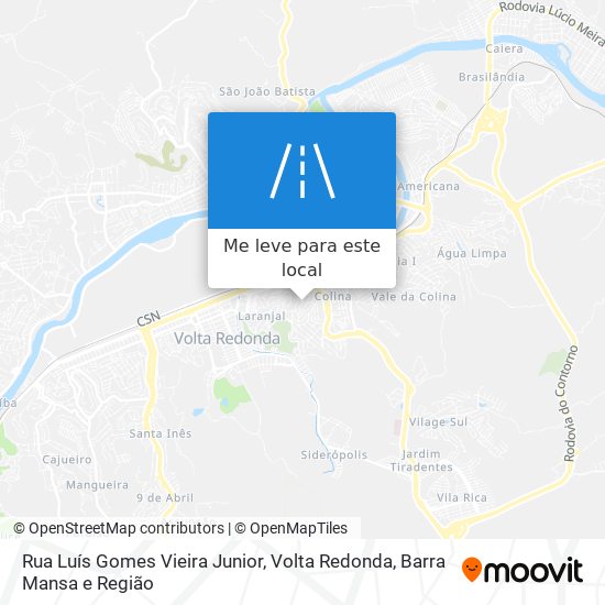 Rua Luís Gomes Vieira Junior mapa