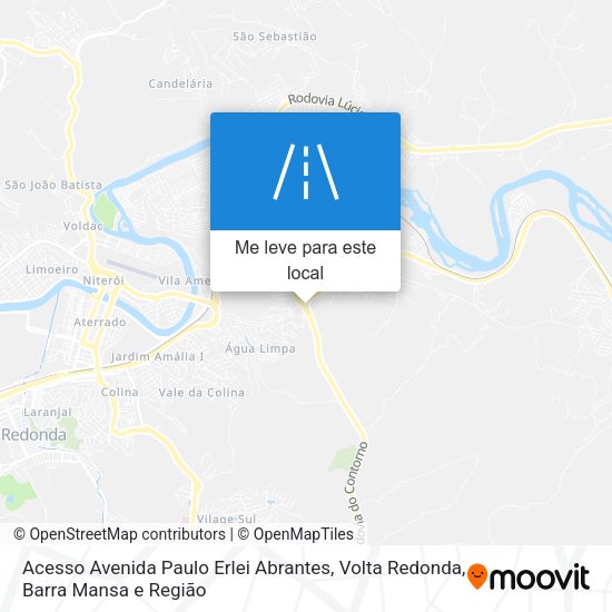Acesso Avenida Paulo Erlei Abrantes mapa
