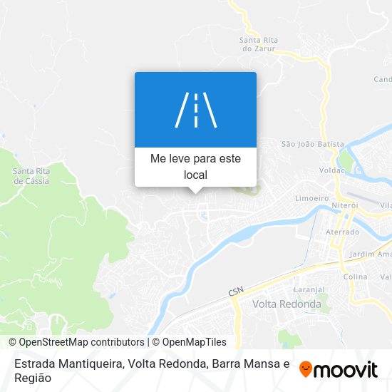 Estrada Mantiqueira mapa