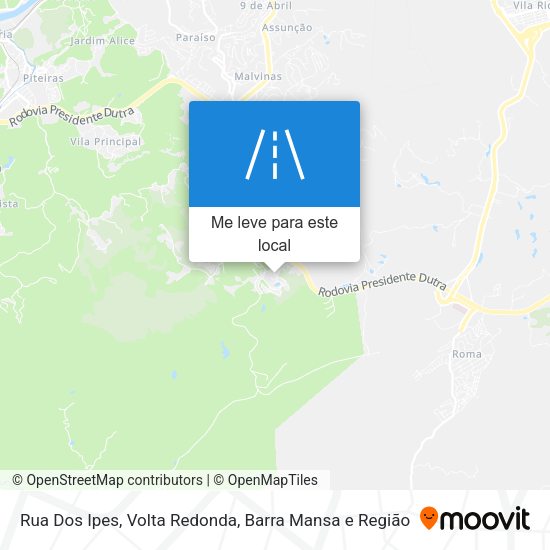 Rua Dos Ipes mapa