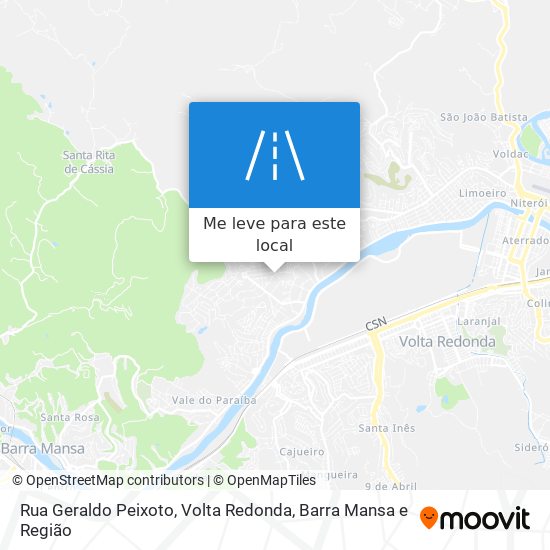 Rua Geraldo Peixoto mapa