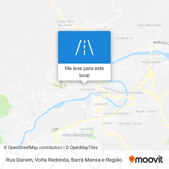 Rua Darwin mapa