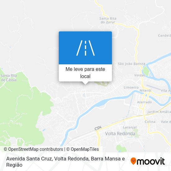 Avenida Santa Cruz mapa