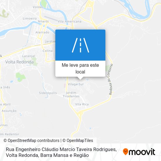 Rua Engenheiro Cláudio Marcio Taveira Rodrigues mapa