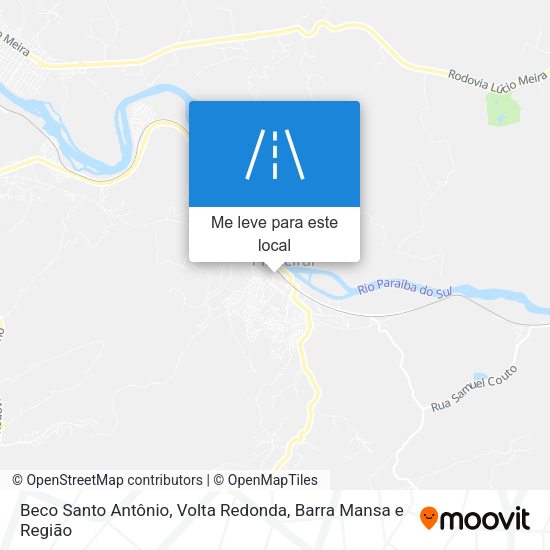 Beco Santo Antônio mapa